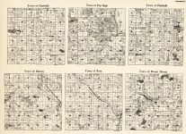Waushara County - Deerfield, Pop Sippi, Plainfield, Dakota, Rose, Mount Morris, Wisconsin State Atlas 1930c